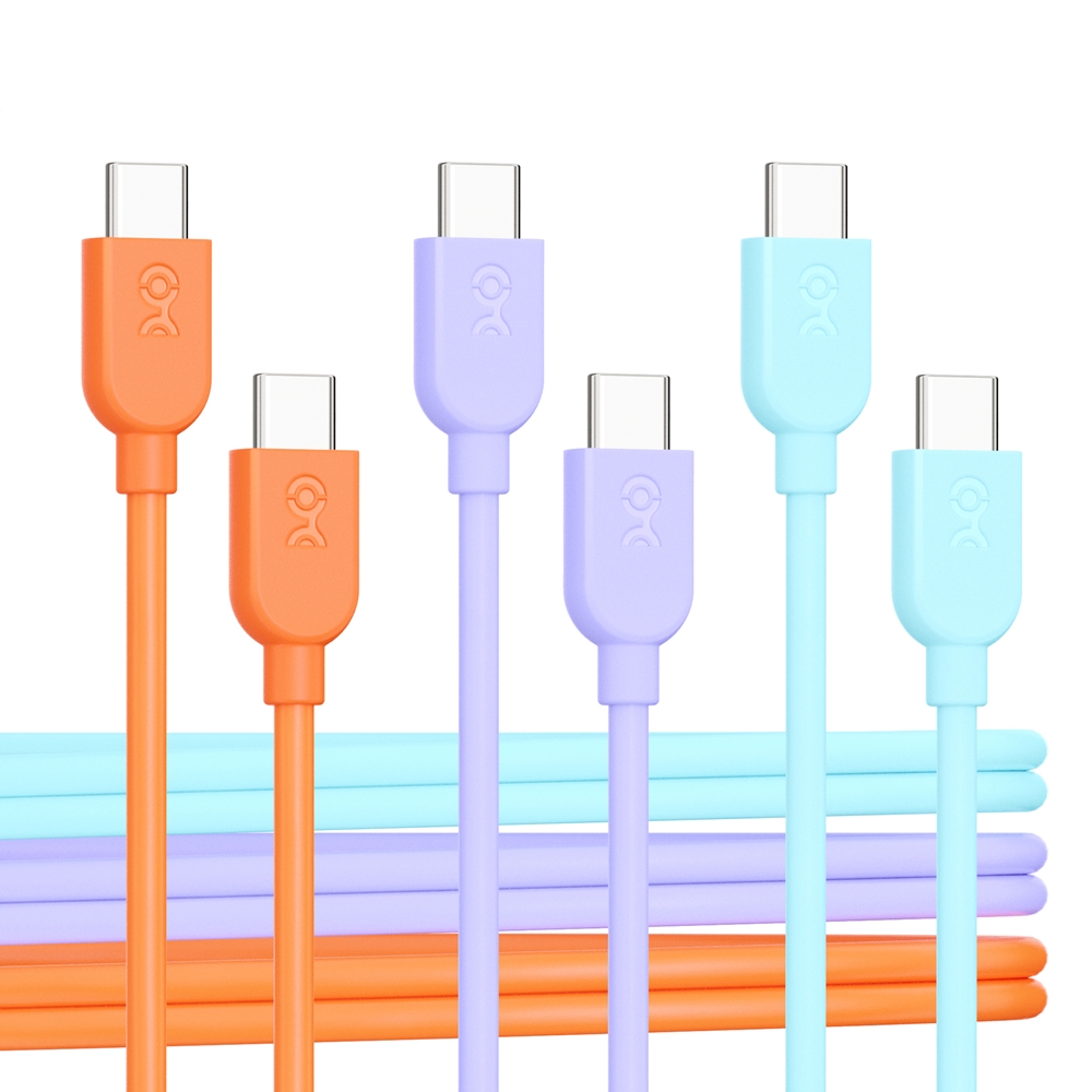 Cable Matters 3-Color Combo Pack USB-C Charging Cables